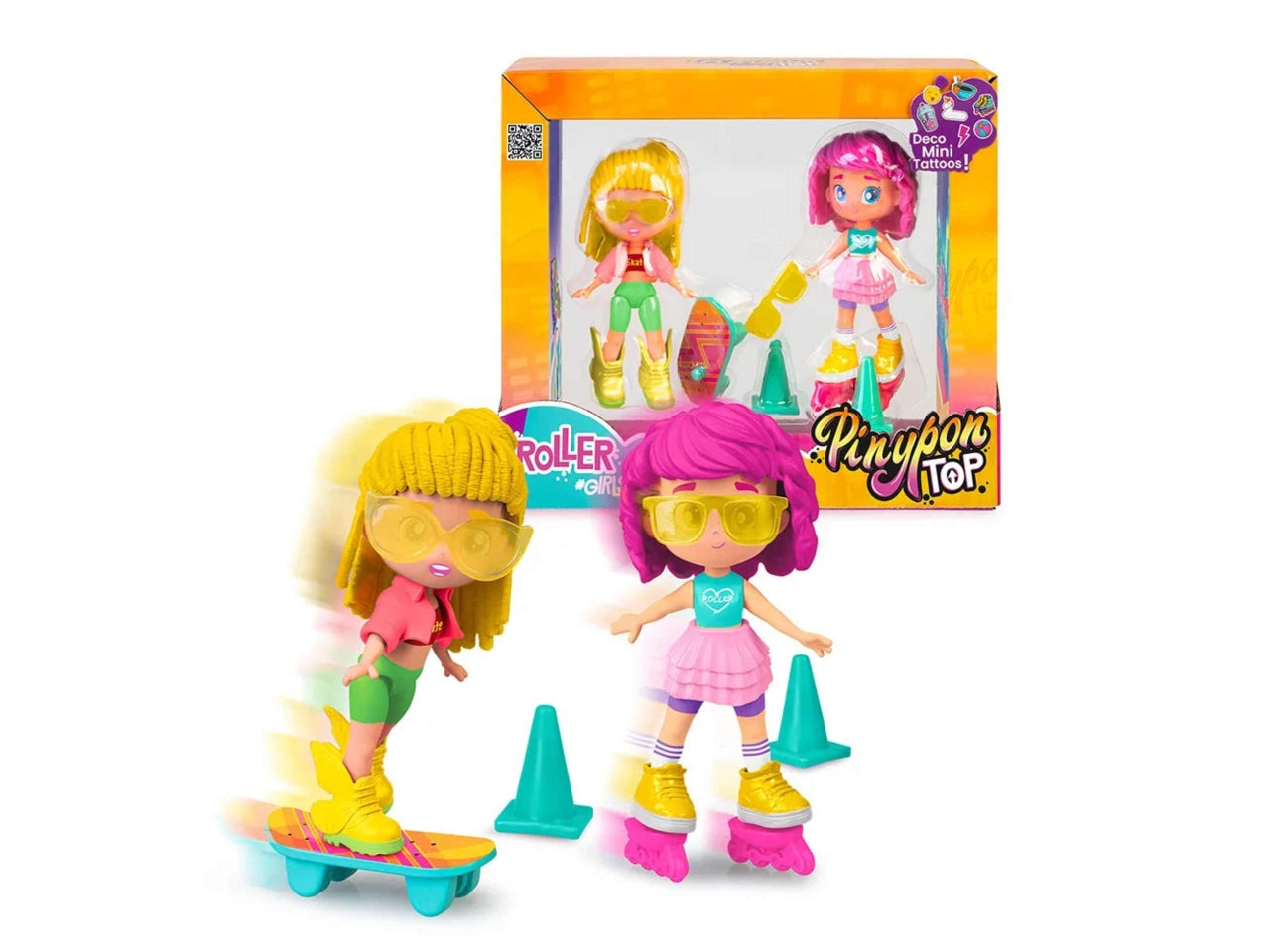 Bambola pinypon top roller girls