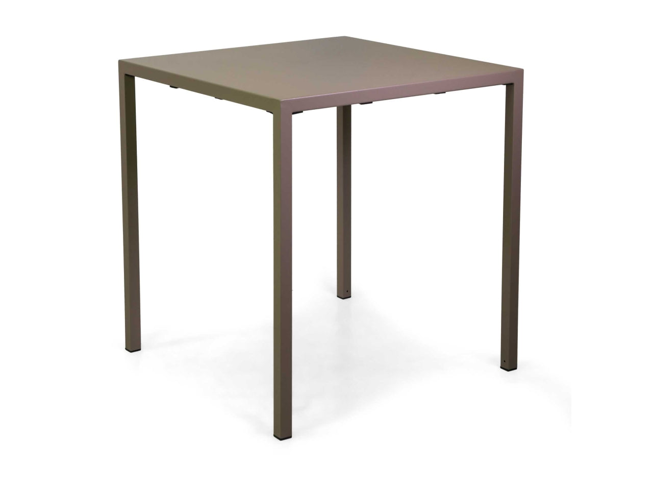 Tavolo quadrato in metallo new elma tortora 70x70h75cm