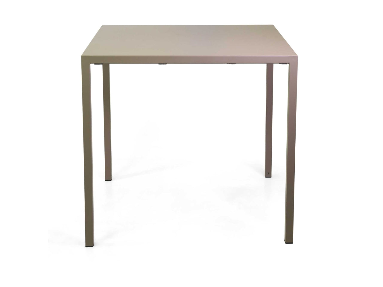 Tavolo quadrato in metallo new elma tortora 80x80h75cm