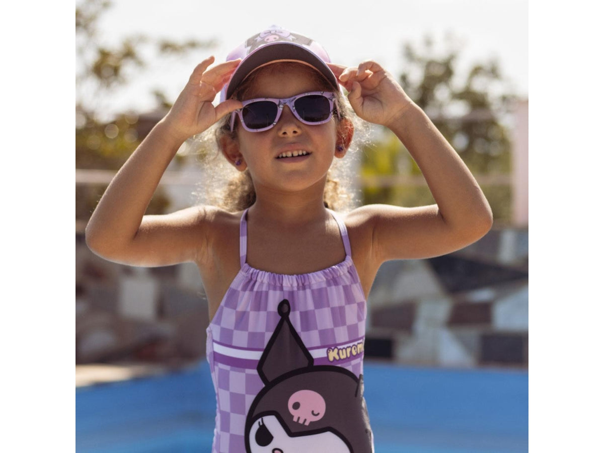 Hello kitty kuromi set cappellino con visiera e occhiali da sole