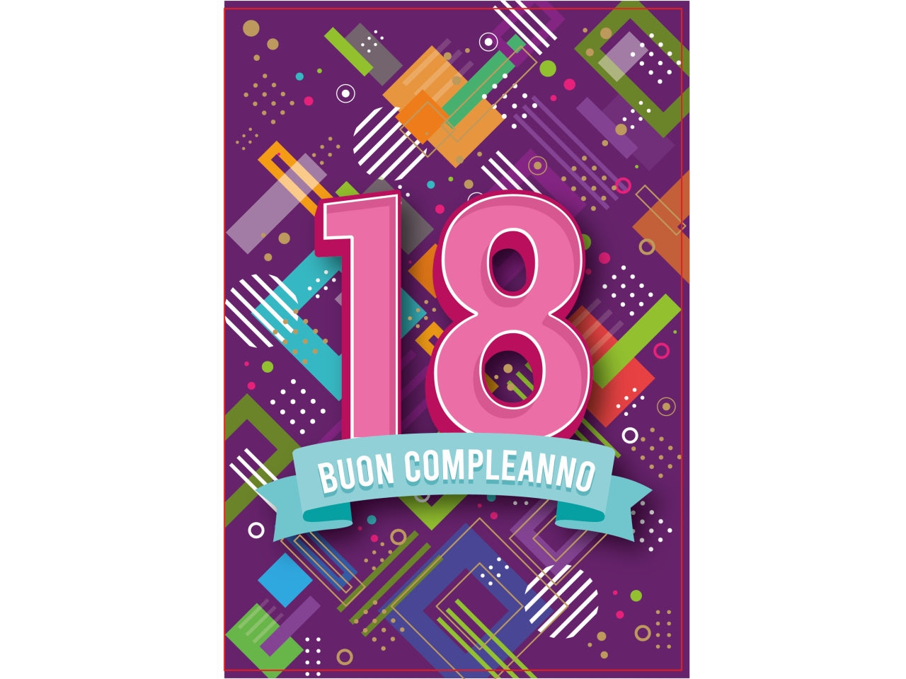 Biglietto buon compleanno 18Â° femminile