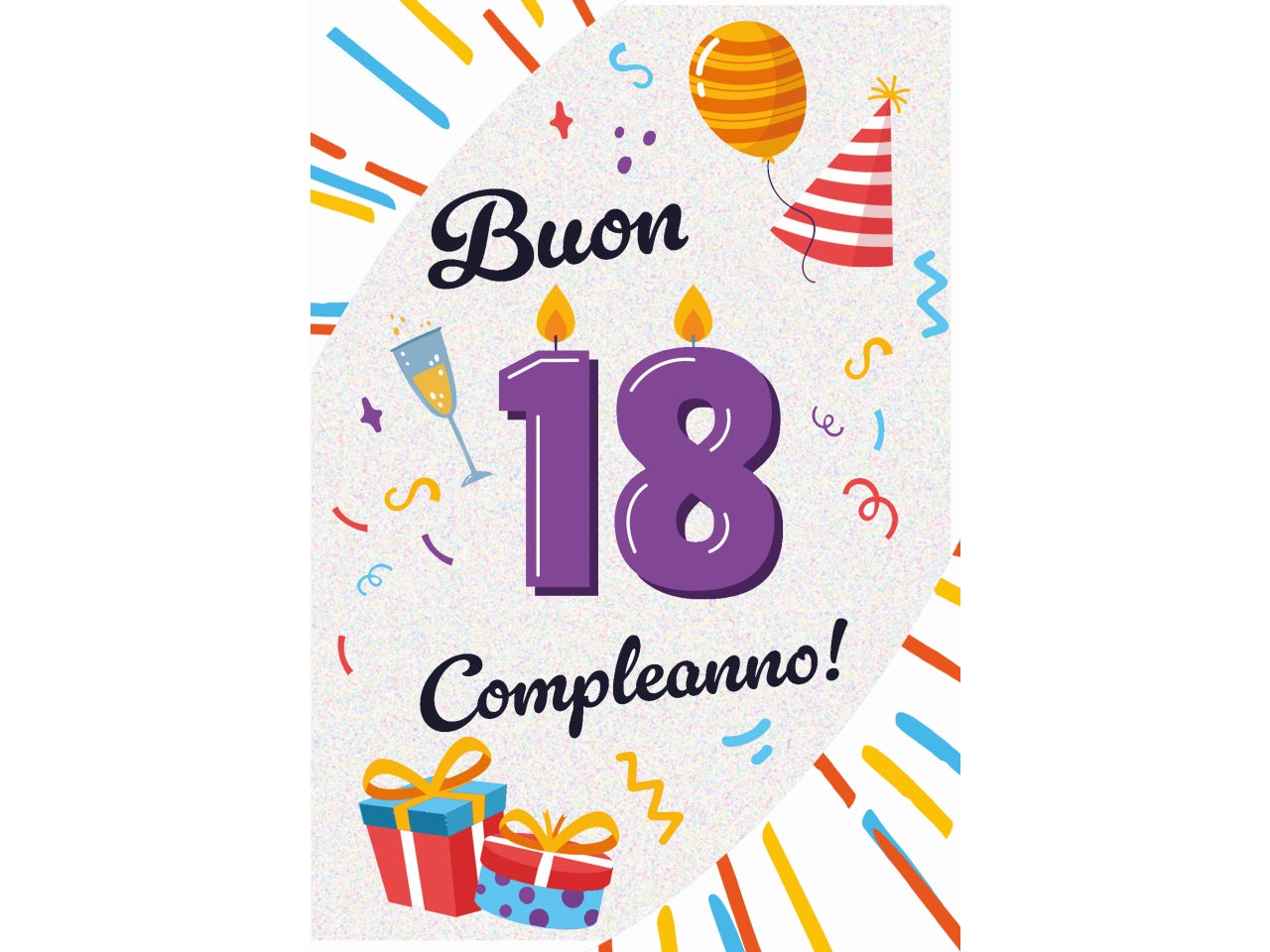 Biglietto buon compleanno 18 anni