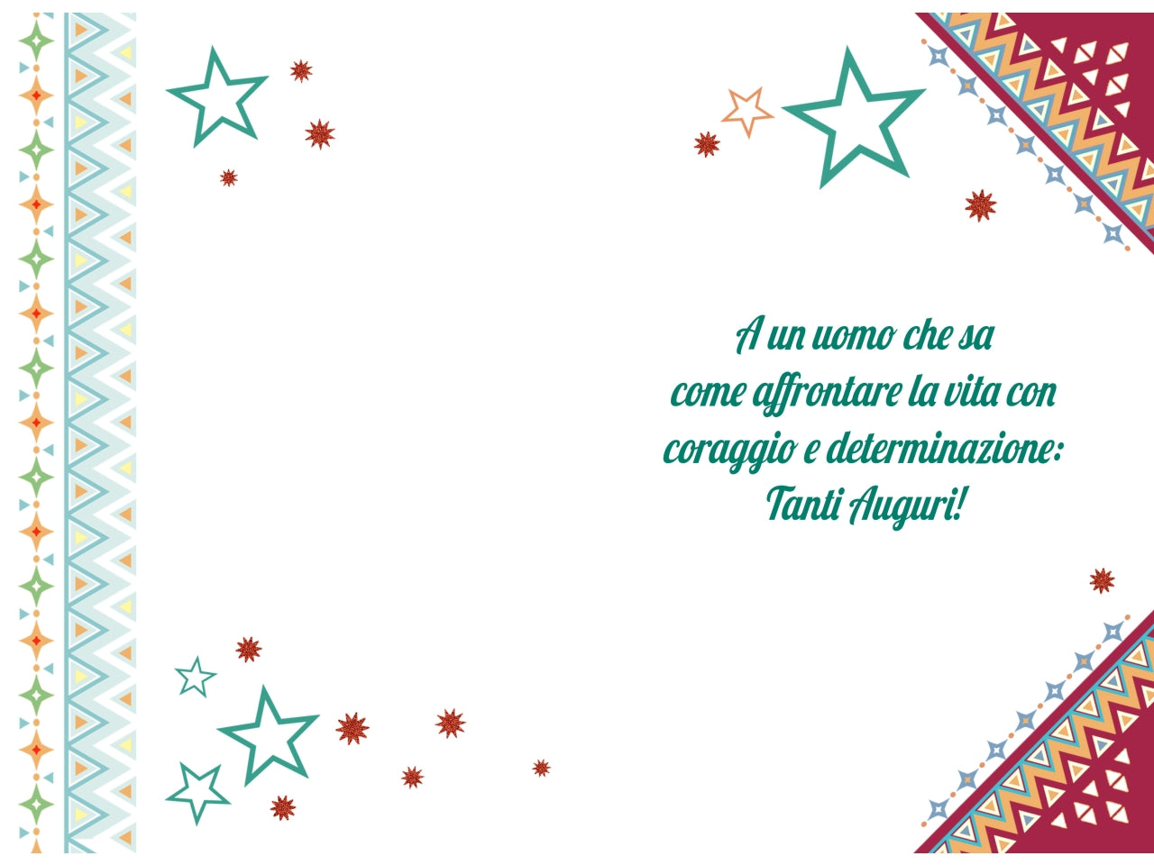 Biglietto  tanti auguri maschile auto