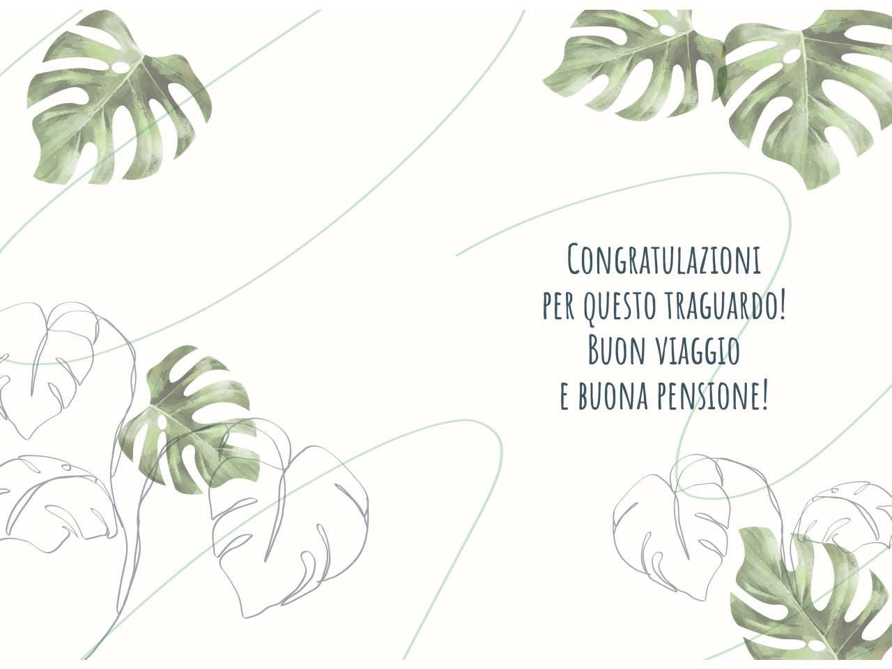 Biglietto auguri pensione