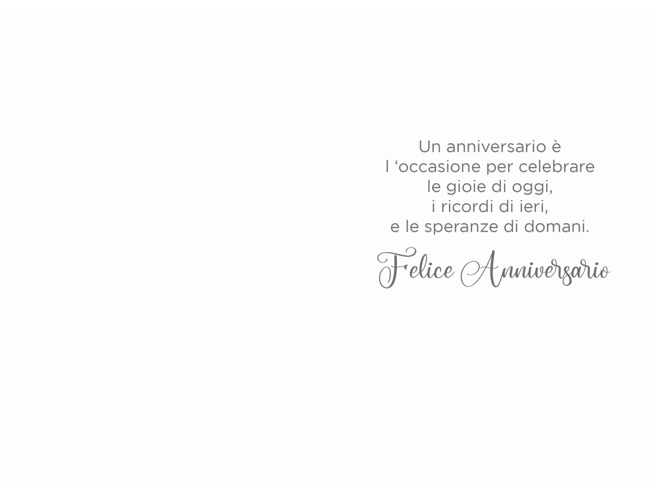 Biglietto felice anniversario doppia rotella 1-99