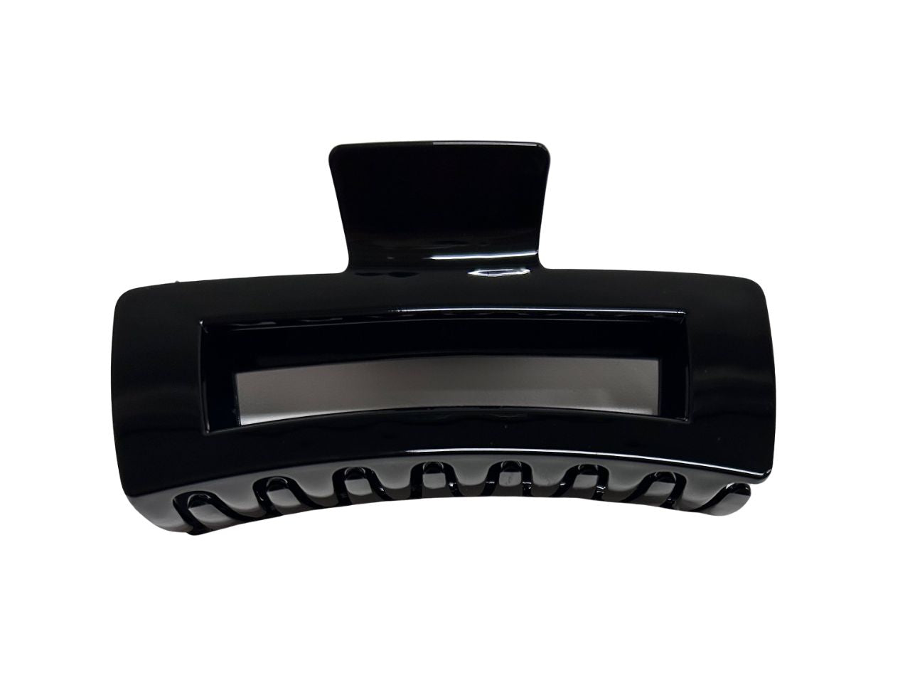 Pinza fibbia maxi laccato nero