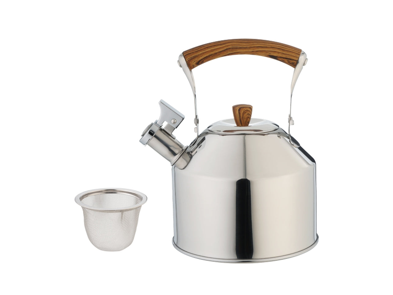 Bollitore con fischio in acciaio inossidabile a induzione 1,5l eva