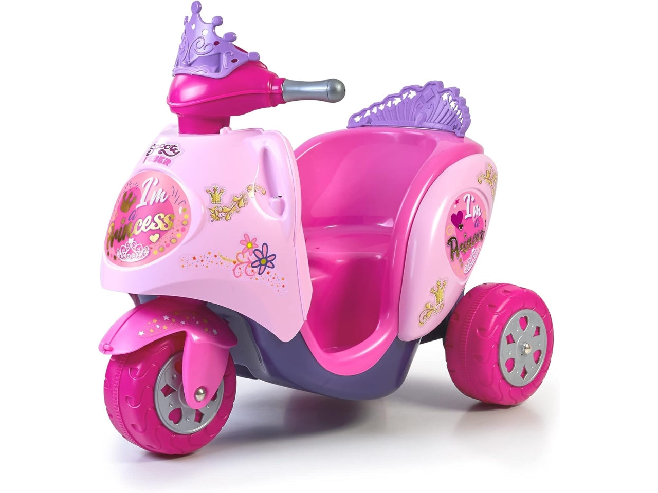 Feber moto scooter bimba little princess elettrica 6v