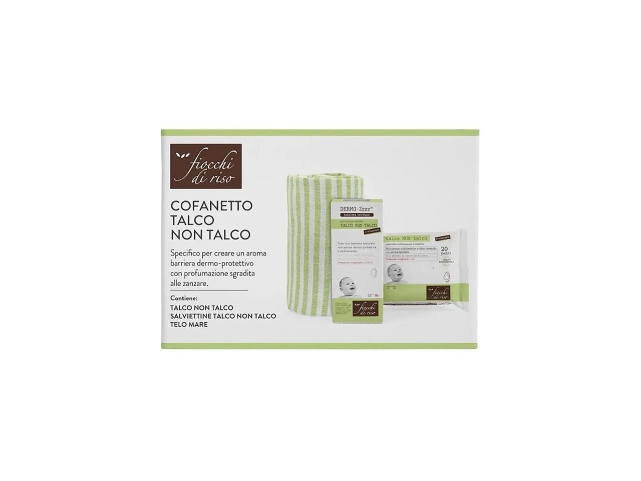 Cofanetto talco fiocchi di riso