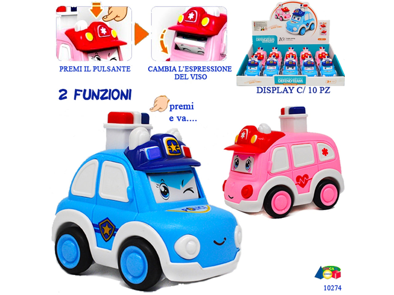 Mezzo polizia o pompieri, premi e va