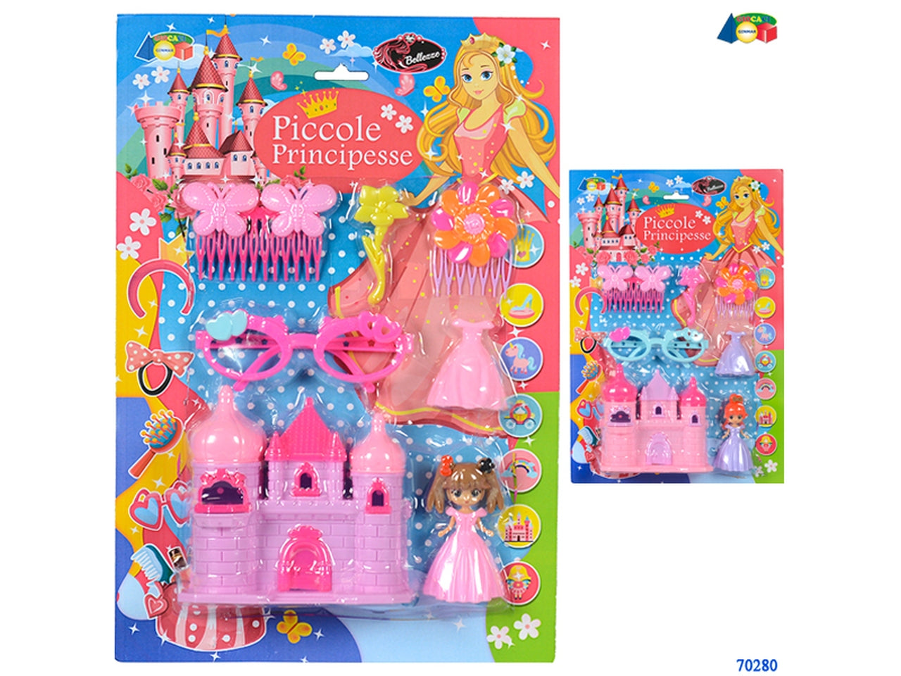 Piccole principesse con castello e fatina