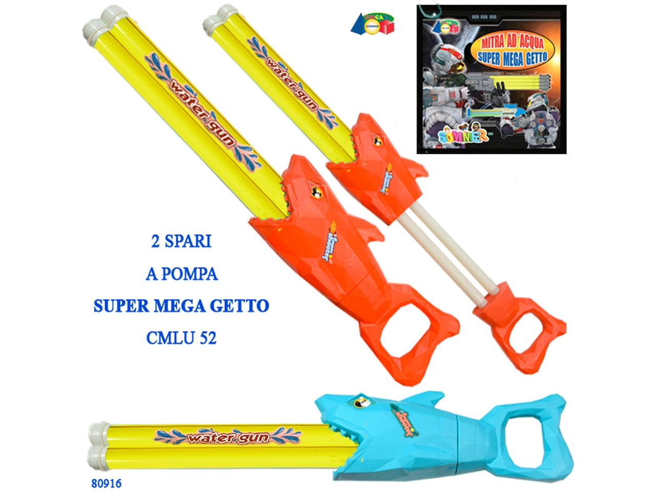 Pompetta acqua squalo 2 tubi ass.