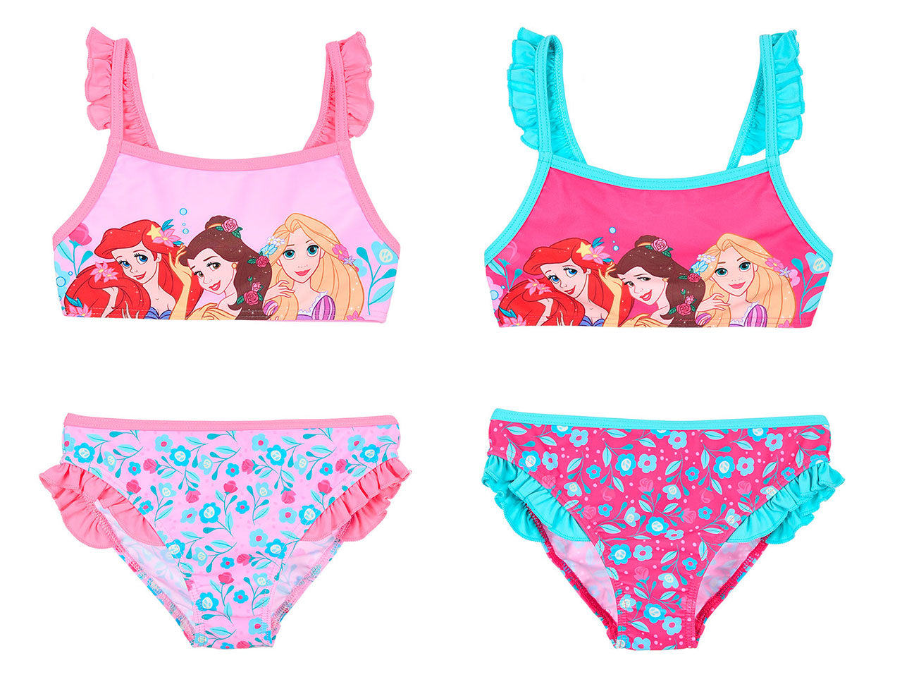 Principesse costume mare 2 pezzi taglie da 3 a 8 anni