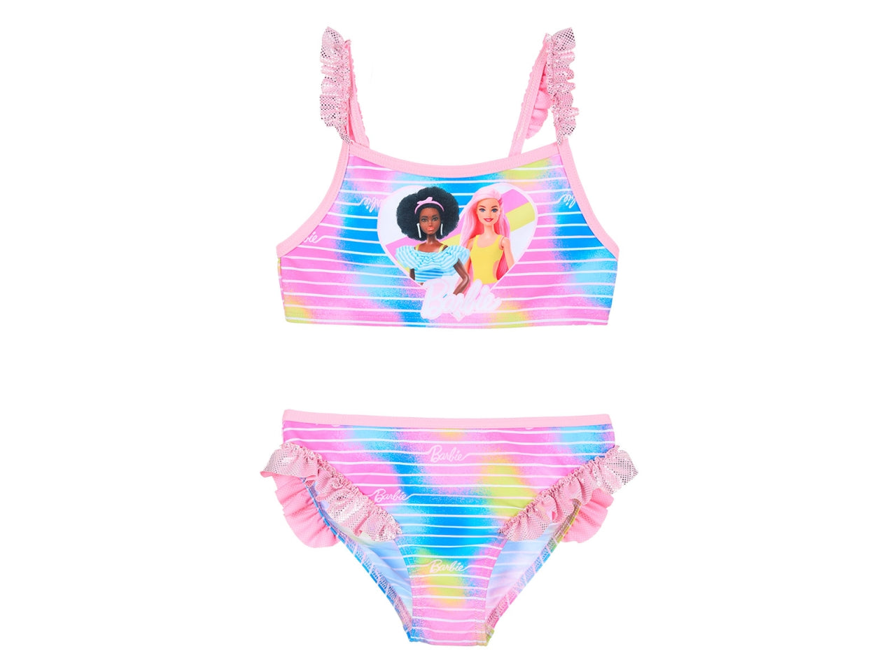 Barbie costume mare 2 pezzi taglie da 4 a 10 anni