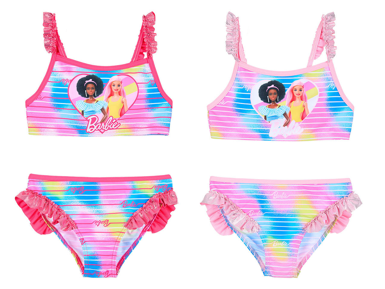 Barbie costume mare 2 pezzi taglie da 4 a 10 anni