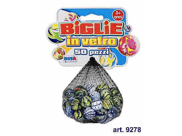 Biglie vetro 50 pezzi