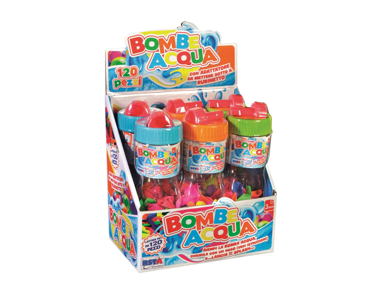 Lattina con 120 palloncini bombe acqua