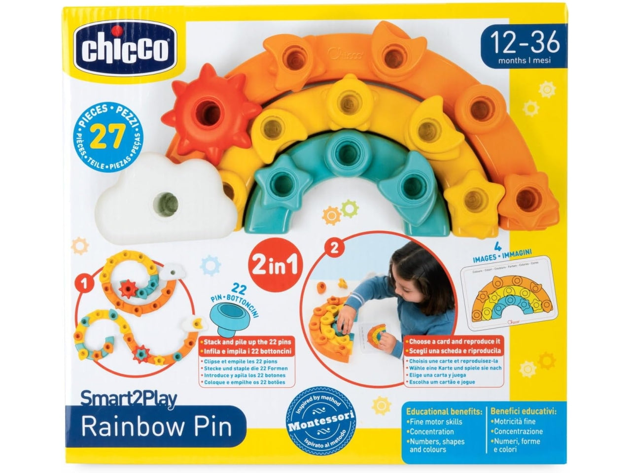 Gioco smart2play arcobaleno 2in1