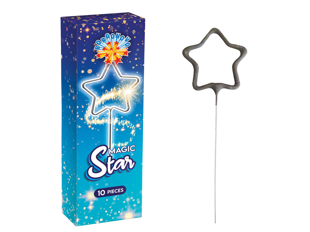 Candela magic star confezione da 10 pezzi