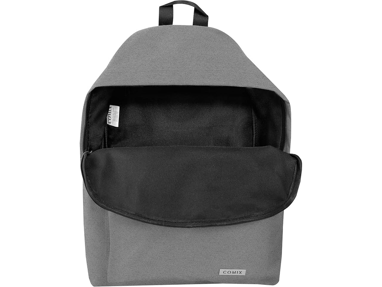 Zaino americano comix monocolore grigio melange$