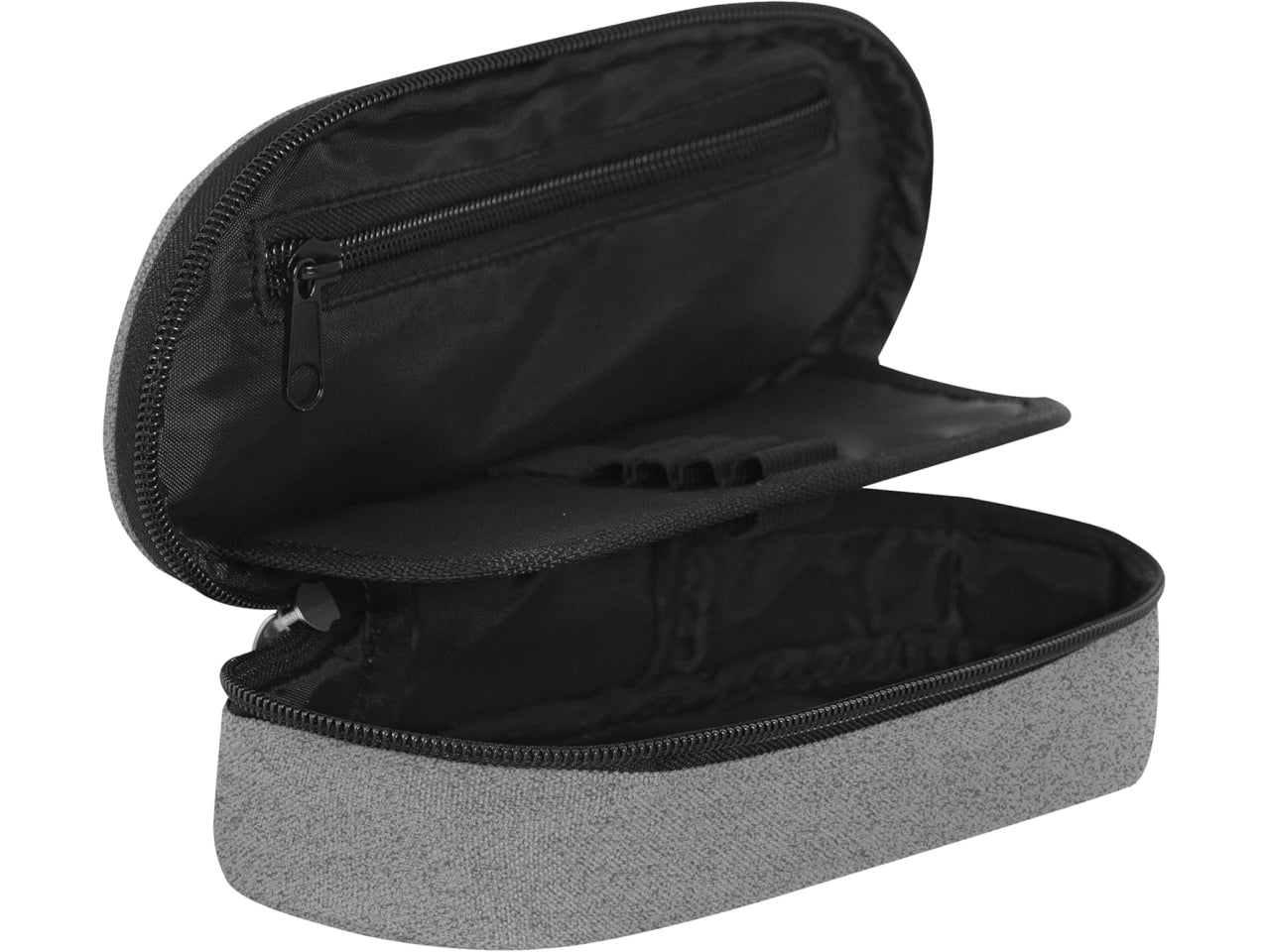 Astuccio ovale organizzato comix monocolore grigio melange