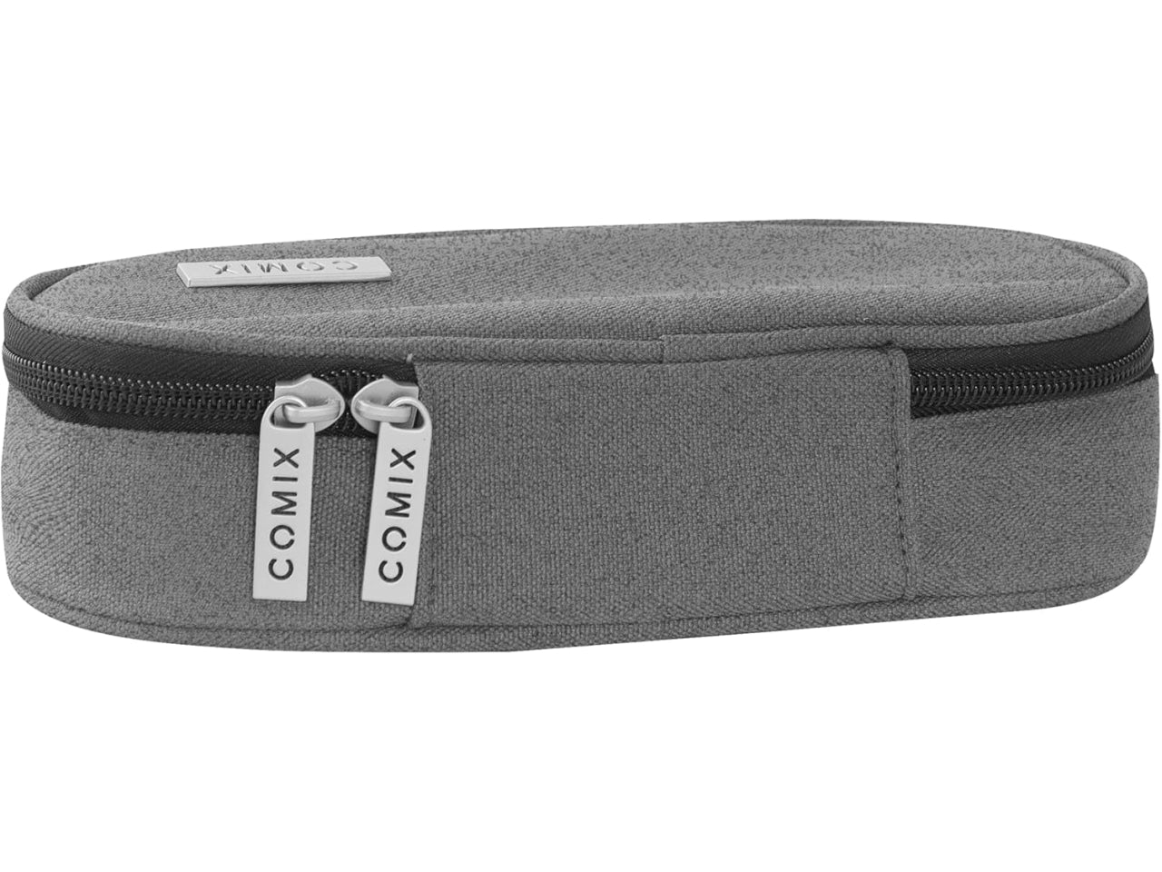 Astuccio ovale organizzato comix monocolore grigio melange