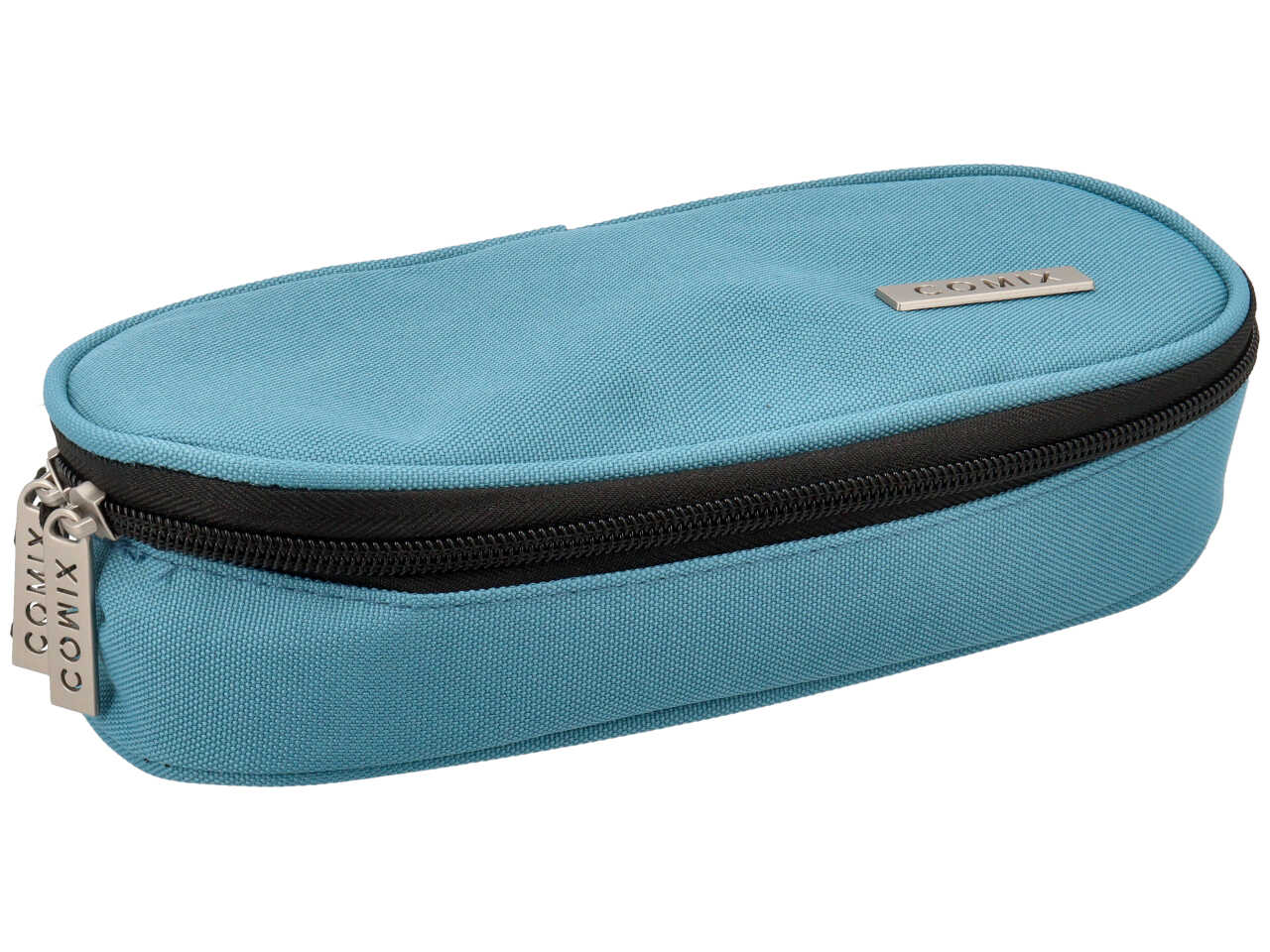 Astuccio ovale organizzato comix monocolore avio