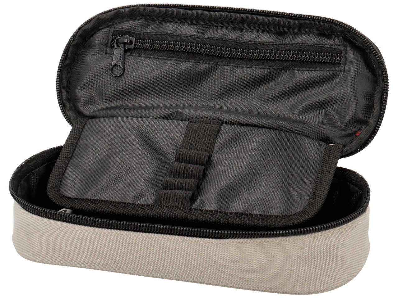 Astuccio ovale organizzato comix monocolore taupe