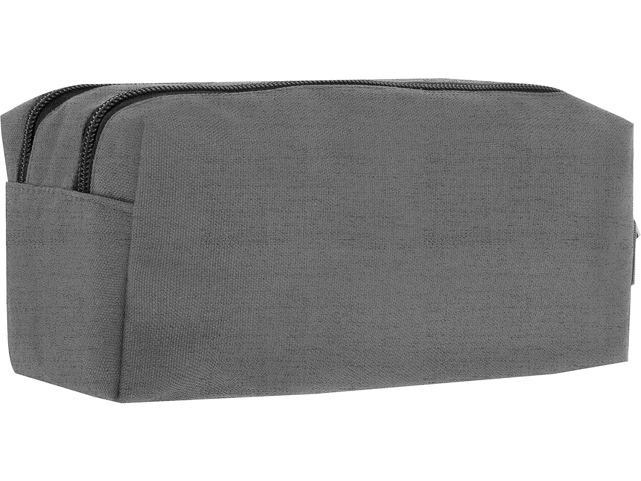Astuccio 2 zip  comix monocolore grigio melange
