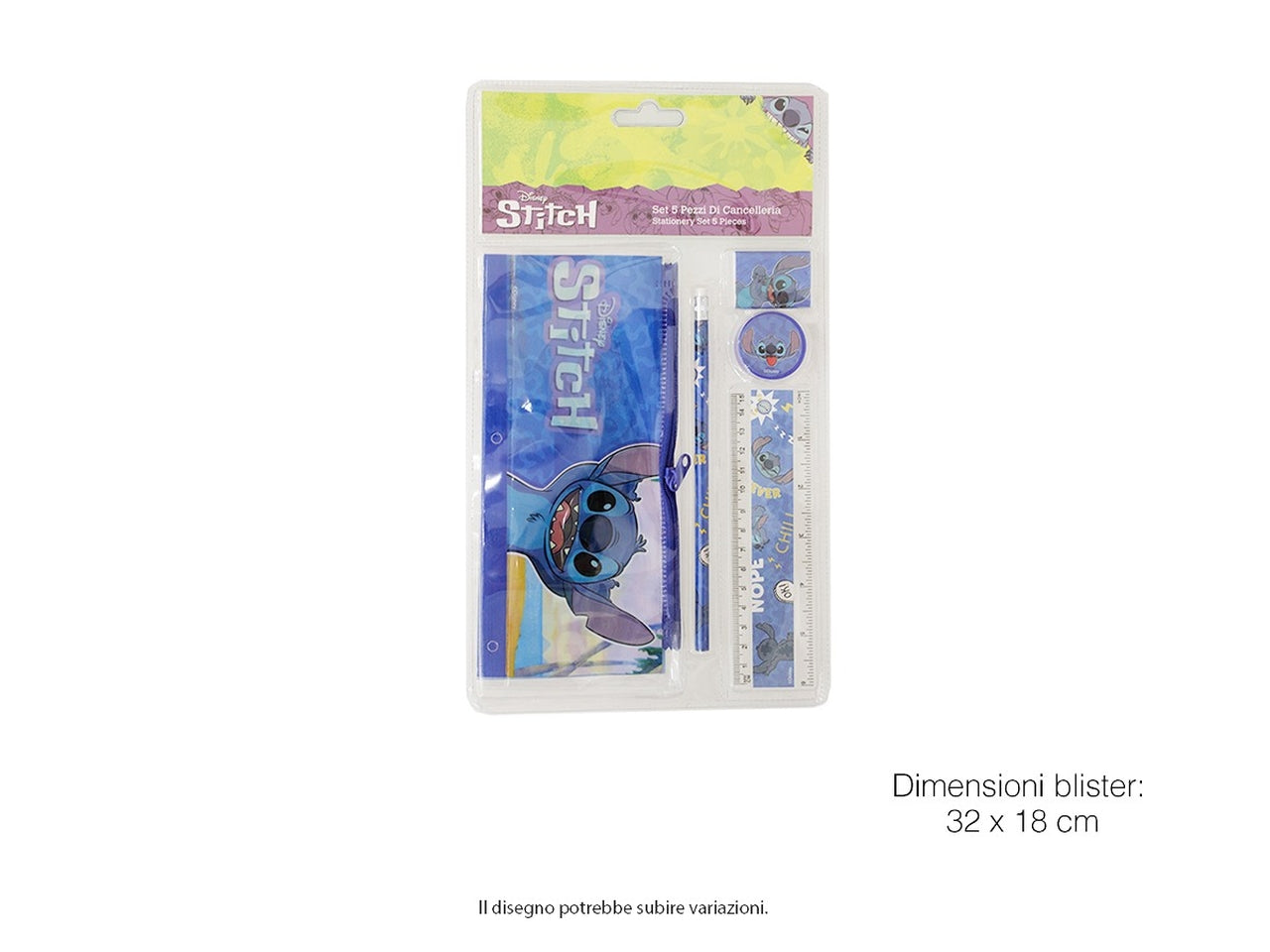 Stitch set cancelleria 5 oggetti