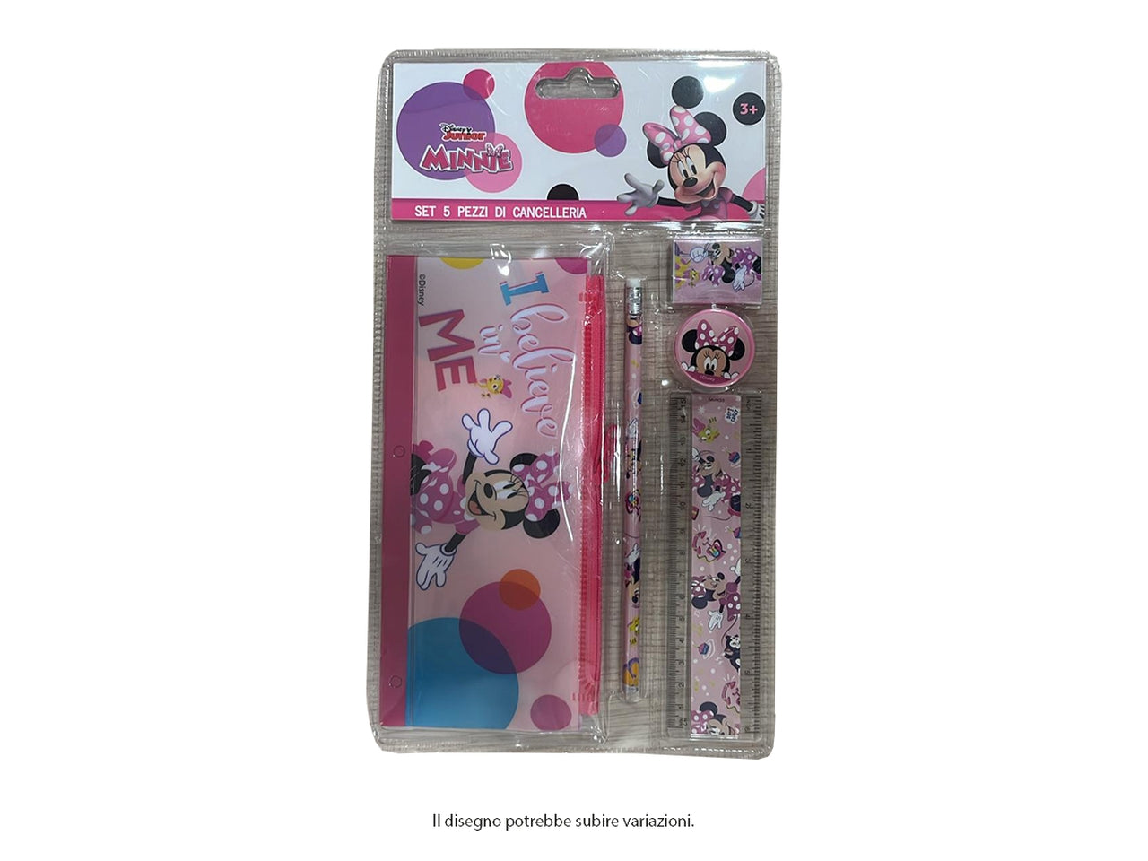 Minnie set cancelleria 5 oggetti