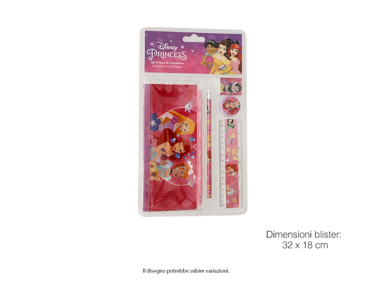 Princess set cancelleria 5 oggetti