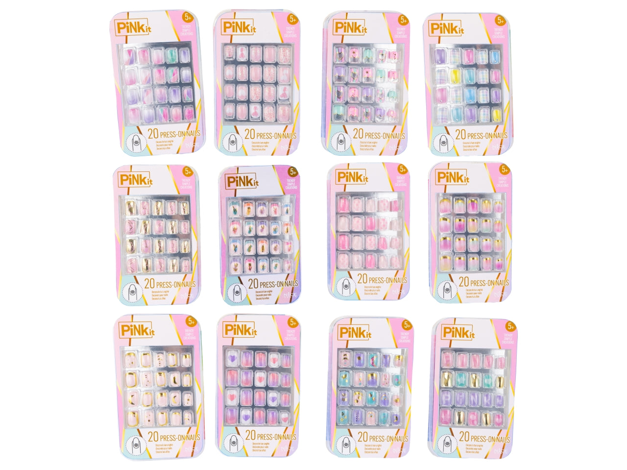 Pink it press on nails