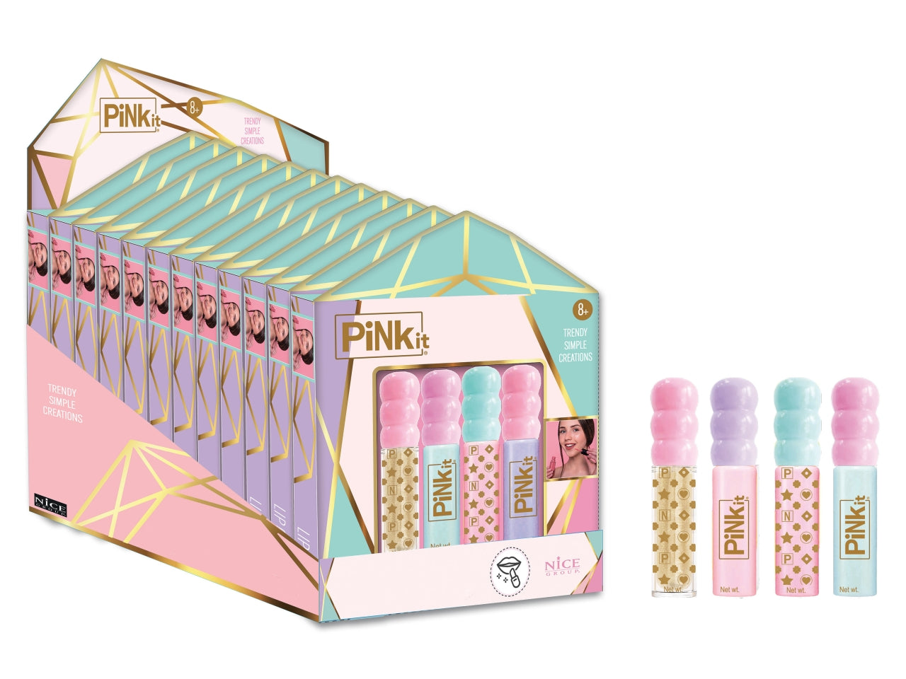 Pink it set lip glosses