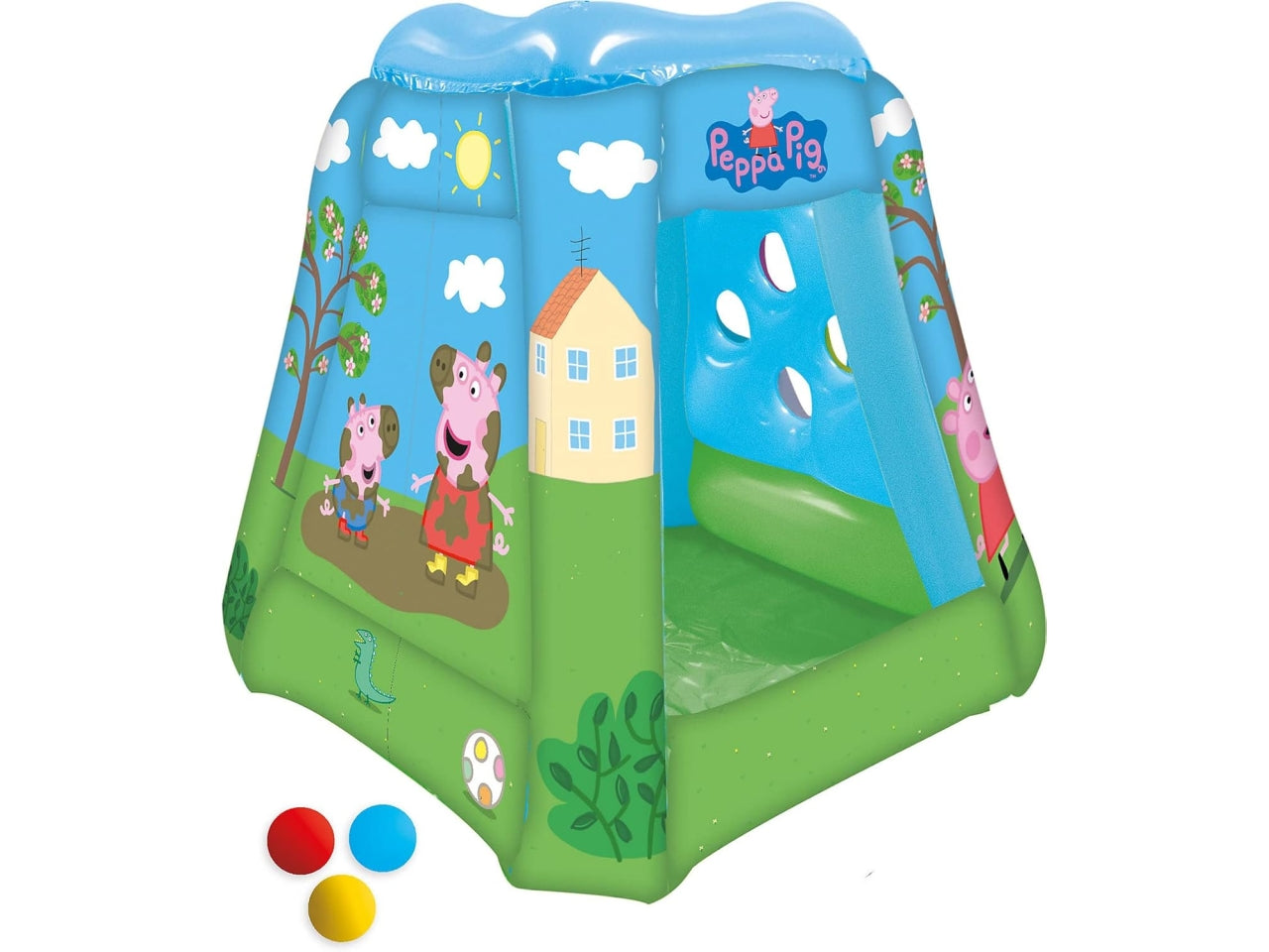 Peppa pig tenda gonfiabile con 20 palline