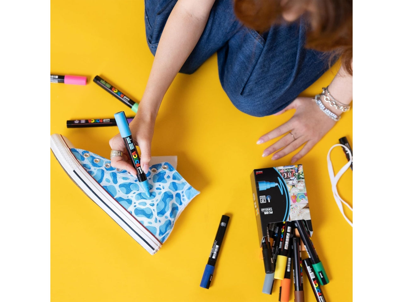 Uni posca punta media arancione fluo