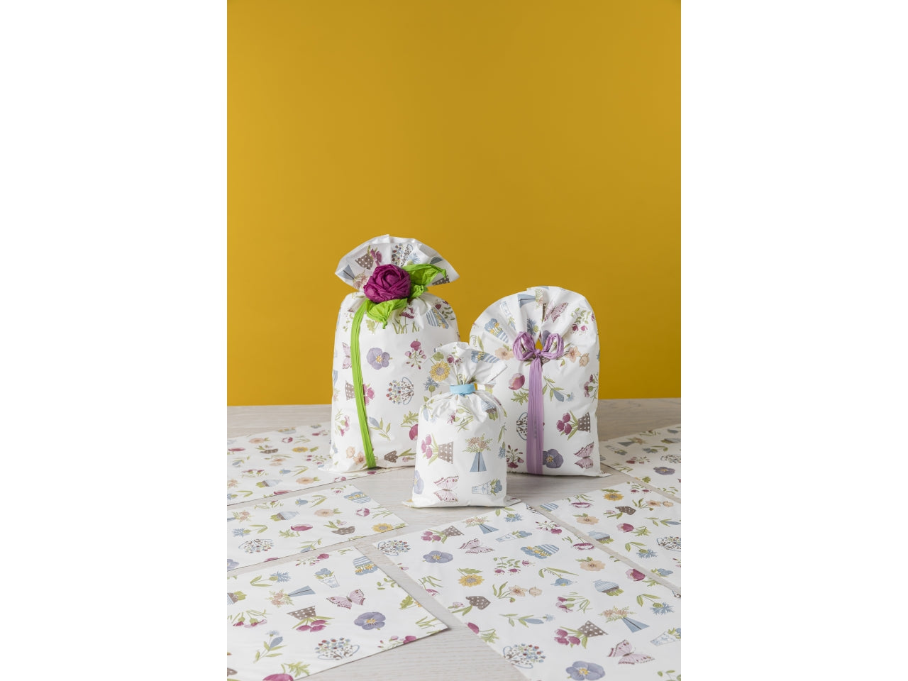 Buste regalo perlate botanic 35x50cm confezione da 50 pezzi