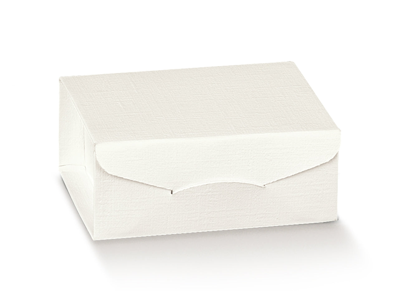 Scatola gift 7x7x3 fibra bianca