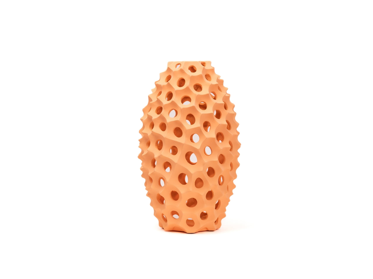 Vaso traforato 23x37cm arancio