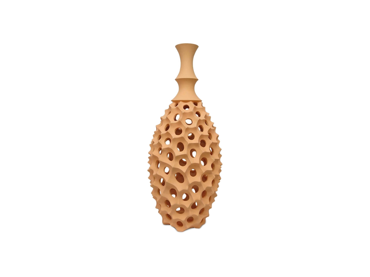 Vaso traforato slim 23x54cm  arancio