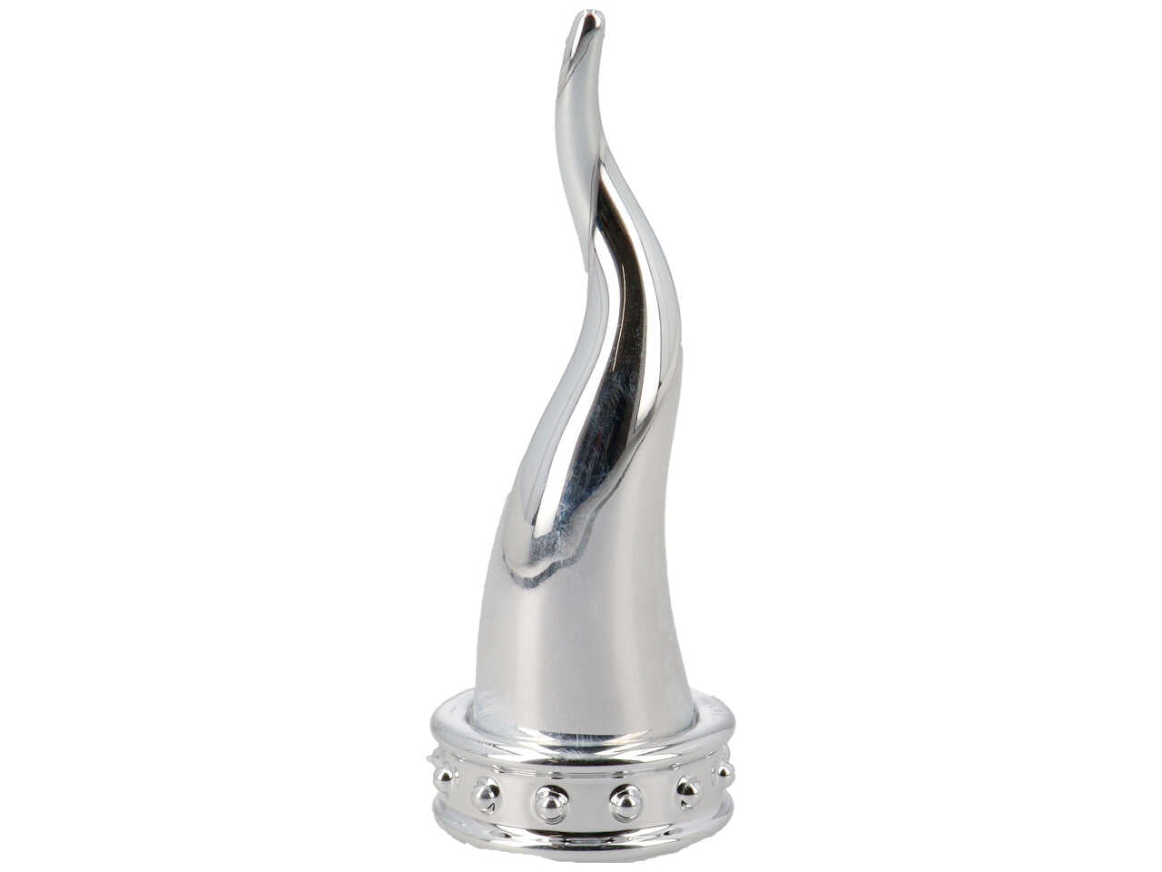 Corona argento h.9,5cm con corno argento