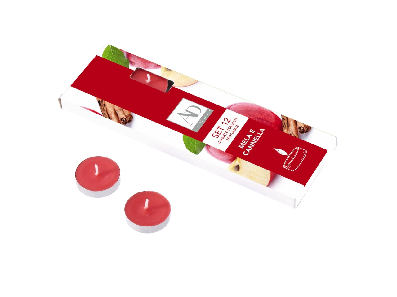 Tea light d.3,75cm la confezone comprende 12 tea light in 6 colori assortiti