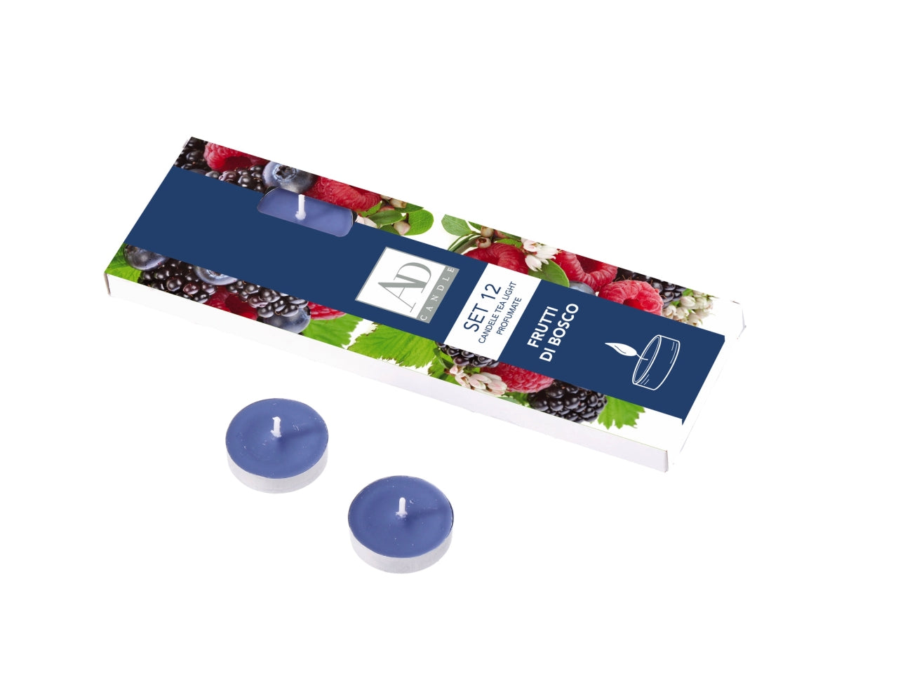 Tea light d.3,75cm la confezone comprende 12 tea light in 6 colori assortiti