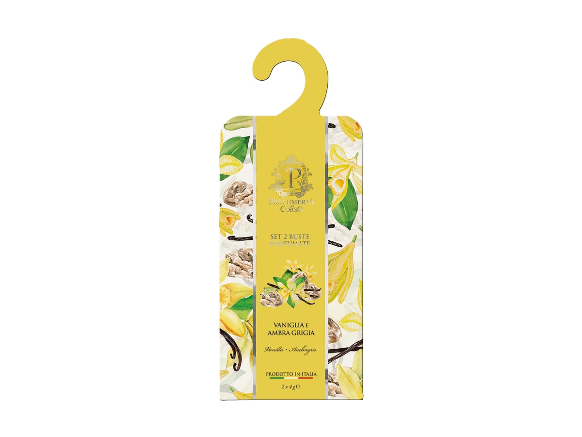Buste profumate con grucce in 6 fragranze assortite la confezione composta da 2 buste profumate