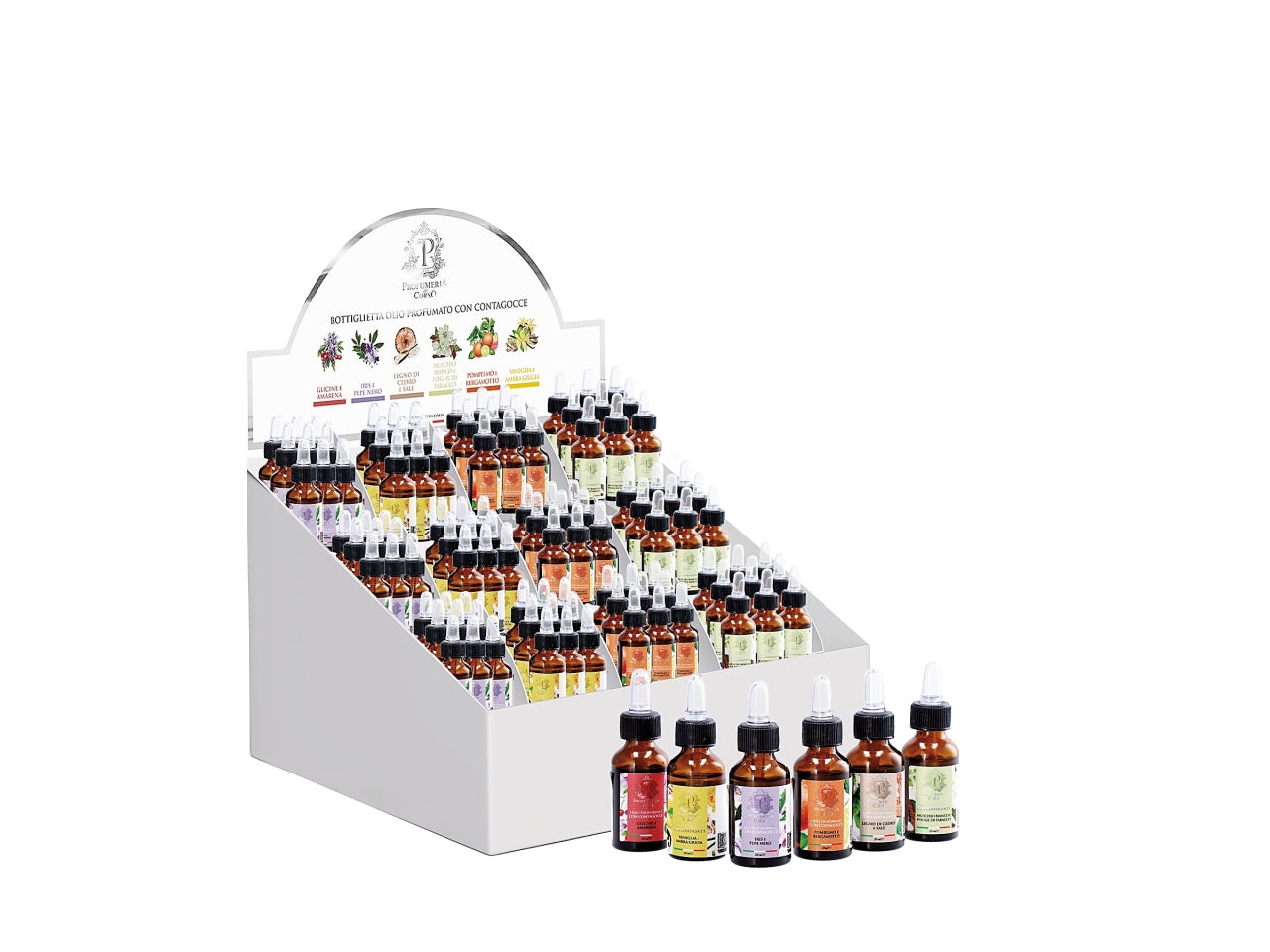 Olio essenziale  con contagoccie  20ml in 6 fraganze assortite