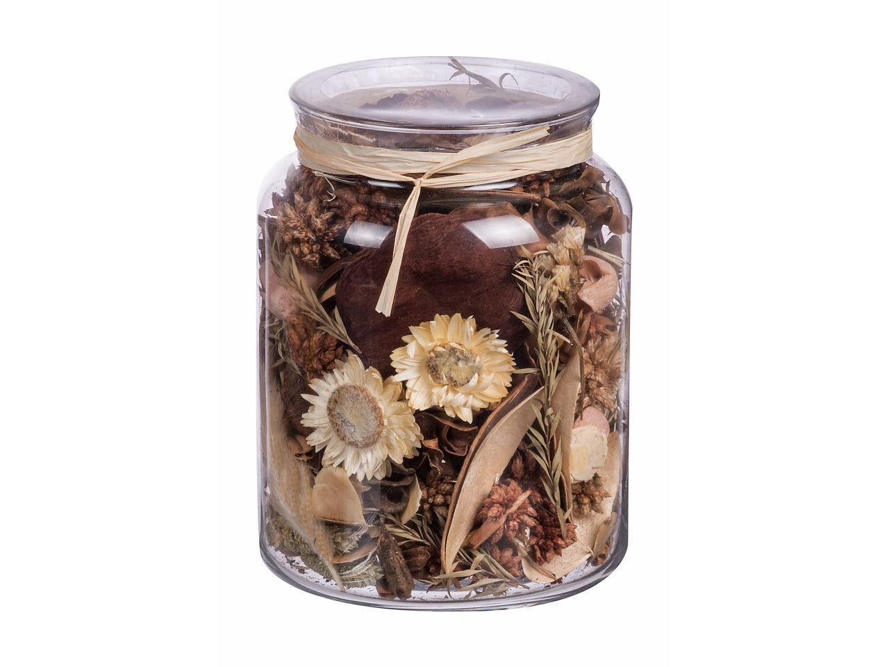 Potpourri in barattolo 450gr d.13xh.16cm in 4 fraganze assortite