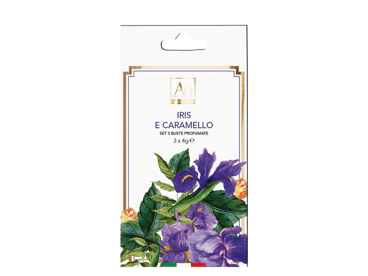 Buste profumate in 6 fraganze assortite la confezione e' composta da 3 buste profumate