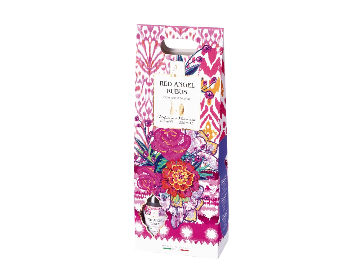 Diffusore  di essenze 125ml e ricarica 250ml fraganza red angel
