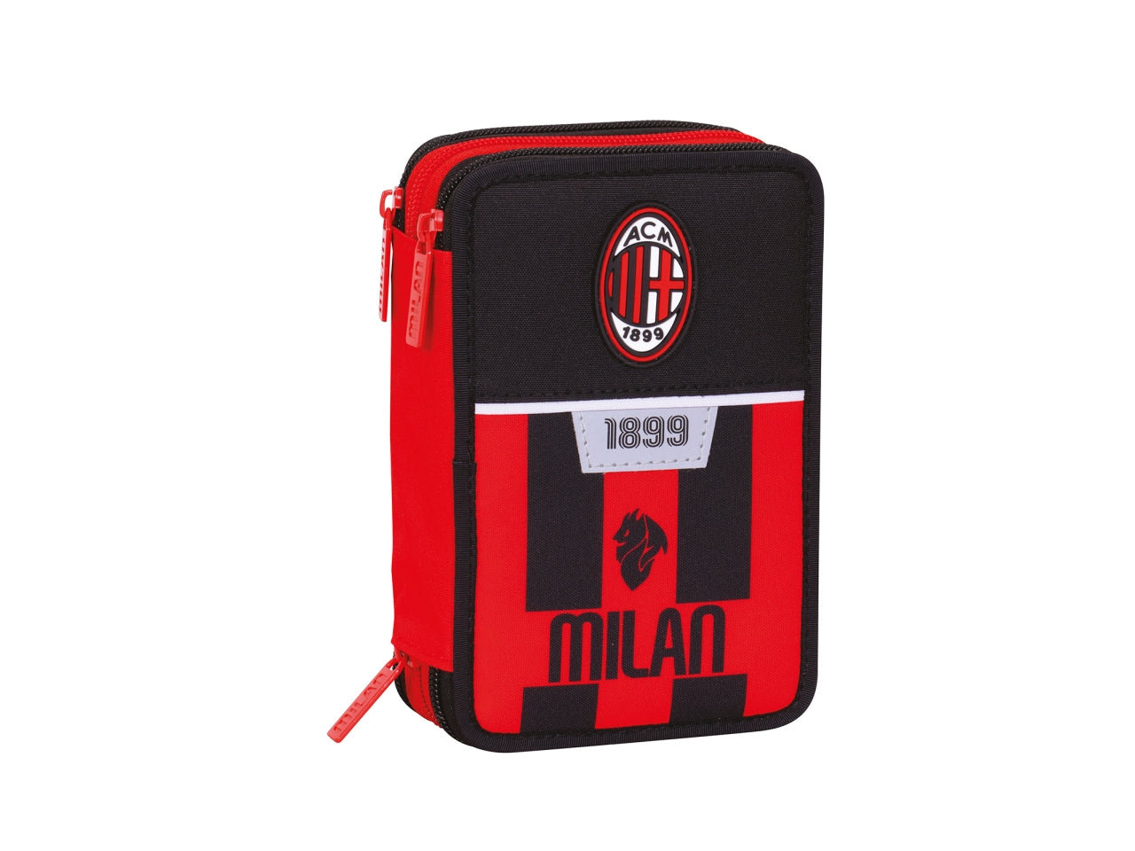 Astuccio 3 scomparti milan con 45 pezzi 12,5x20x7cm