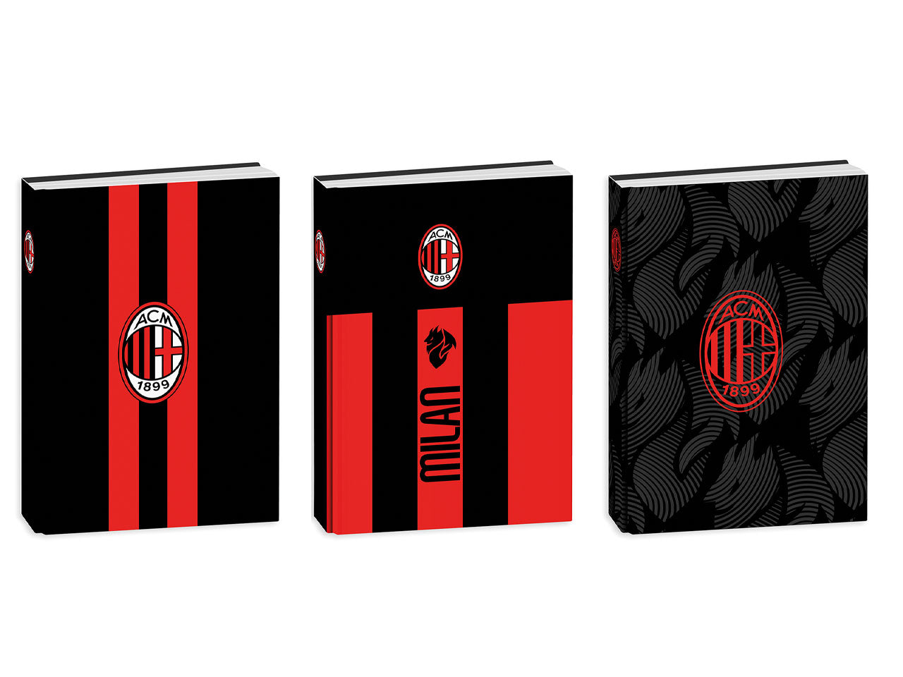 Diario standard milan 12 mesi 13,6x18,3cm assortiti